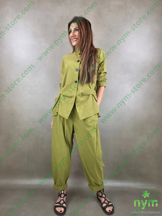 pantalone tessuto bengalina dettaglio imbuto 79vi19ny2ea - PANTALONE