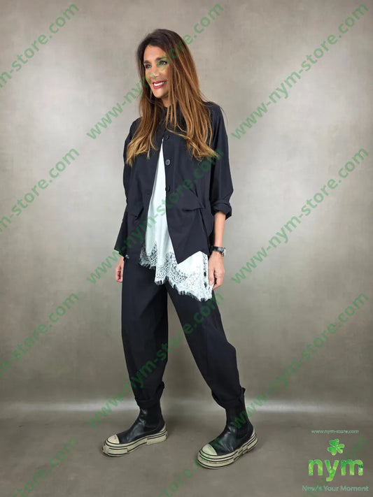 pantalone tessuto bengalina dettaglio imbuto 79vi19ny2ea PANTALONE