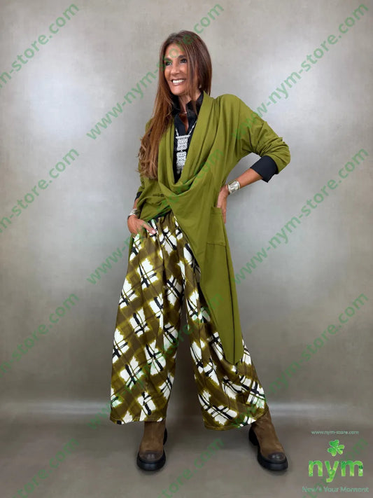 pantalone tessuto lucido stampato 37vi35co28pl - PANTALONE