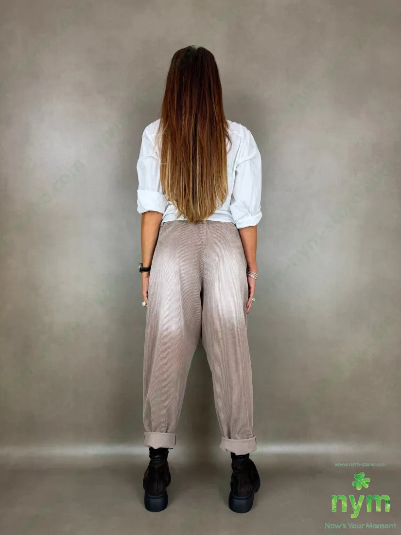 Pantalone velluto a coste sfumato 97co3ea - U / BEIGE / AI26 - PANTALONE