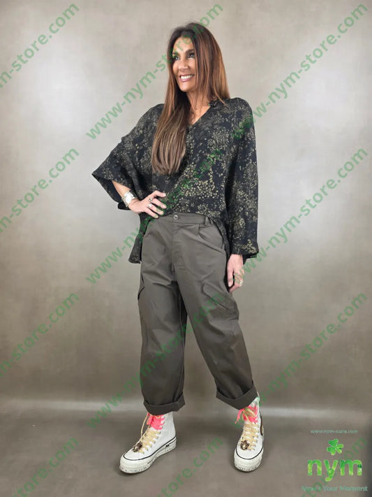 pantaloni passanti a V 70co27pa3ea - PANTALONE