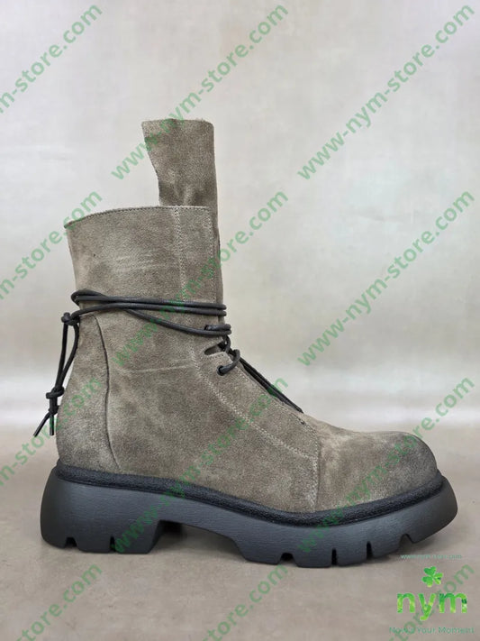 polacchino camoscio linguetta lunga vera pelle - 36 / FANGO S. / AI26 - SCARPE
