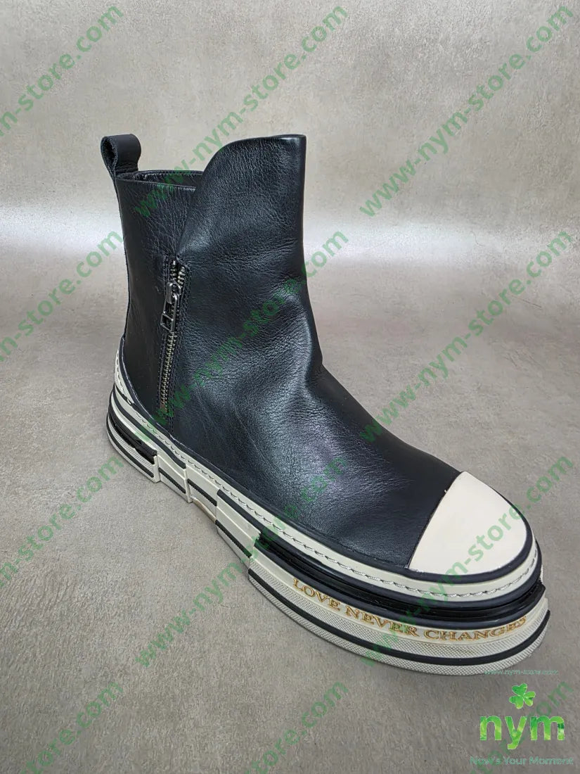 polacchino due zip pelle SCARPE