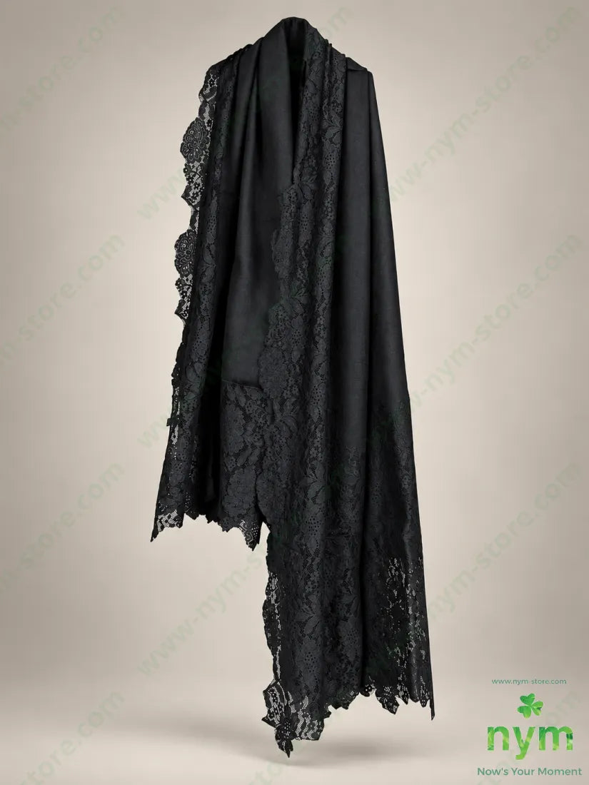 sciarpa kashmir pizzo - U / NERO\NERO / AI26 - SCIARPA