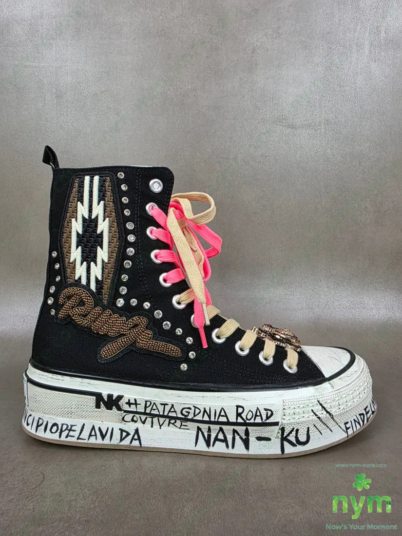 sneakers alta ring 37 / NERO / PE26 SCARPE