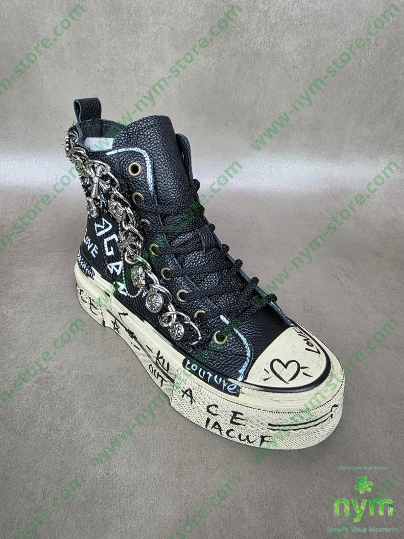 sneakers pelle stemmi SCARPE