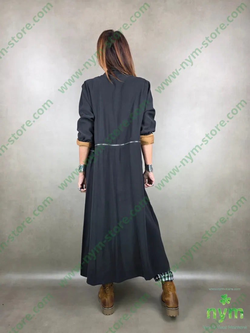 spolverino tessuto viscosa 50vi40co10pl U / NERO / PE26 CAPOSPALLA