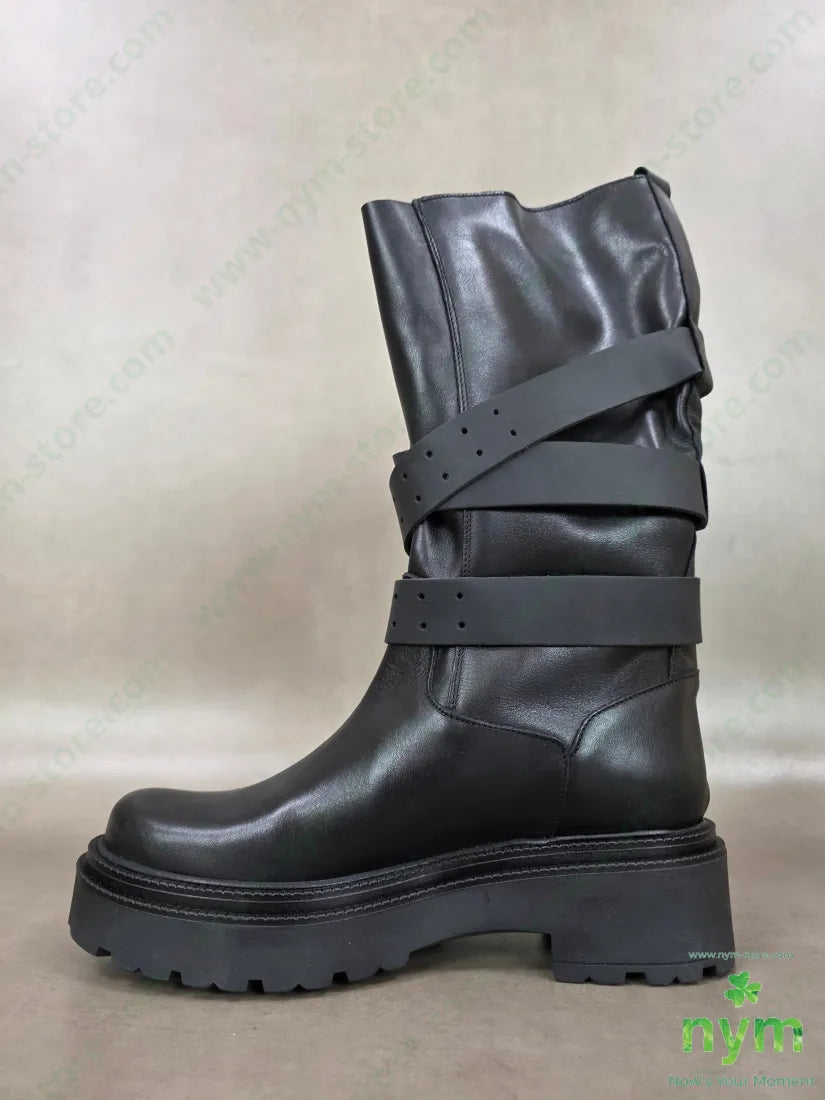 stivale asimmetrico cinturini - SCARPE