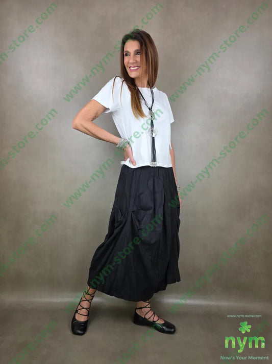 t shirt con collo in taglio vivo 95co5ea TSHIRT