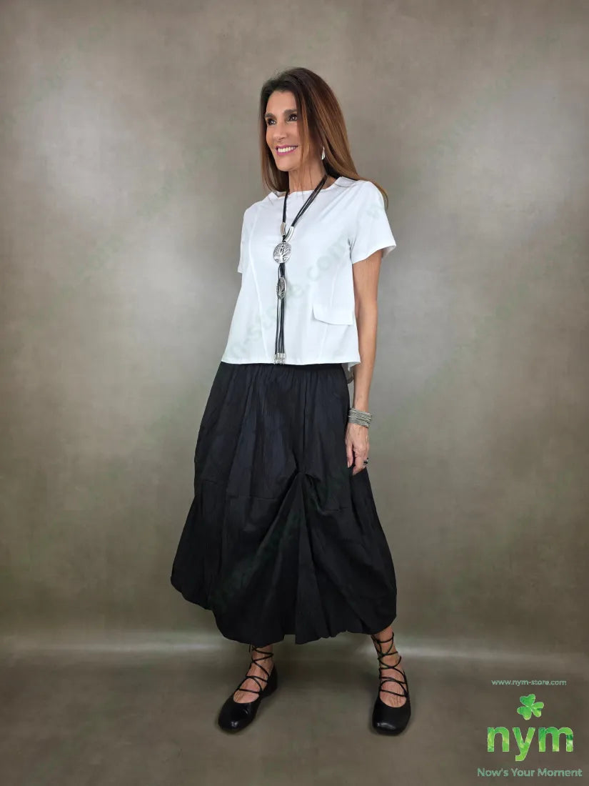 t shirt con collo in taglio vivo 95co5ea TSHIRT
