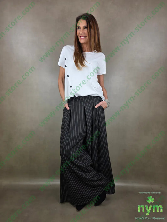 t shirt manica corta finti bot applicati 95co5ea TSHIRT