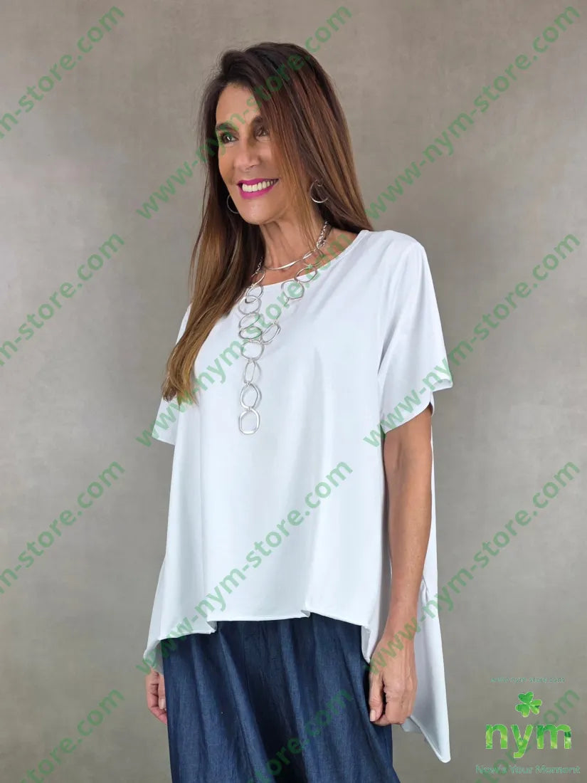 ts manica c. taglio vivo 95co5ea U / BIANCO / PE26 TSHIRT