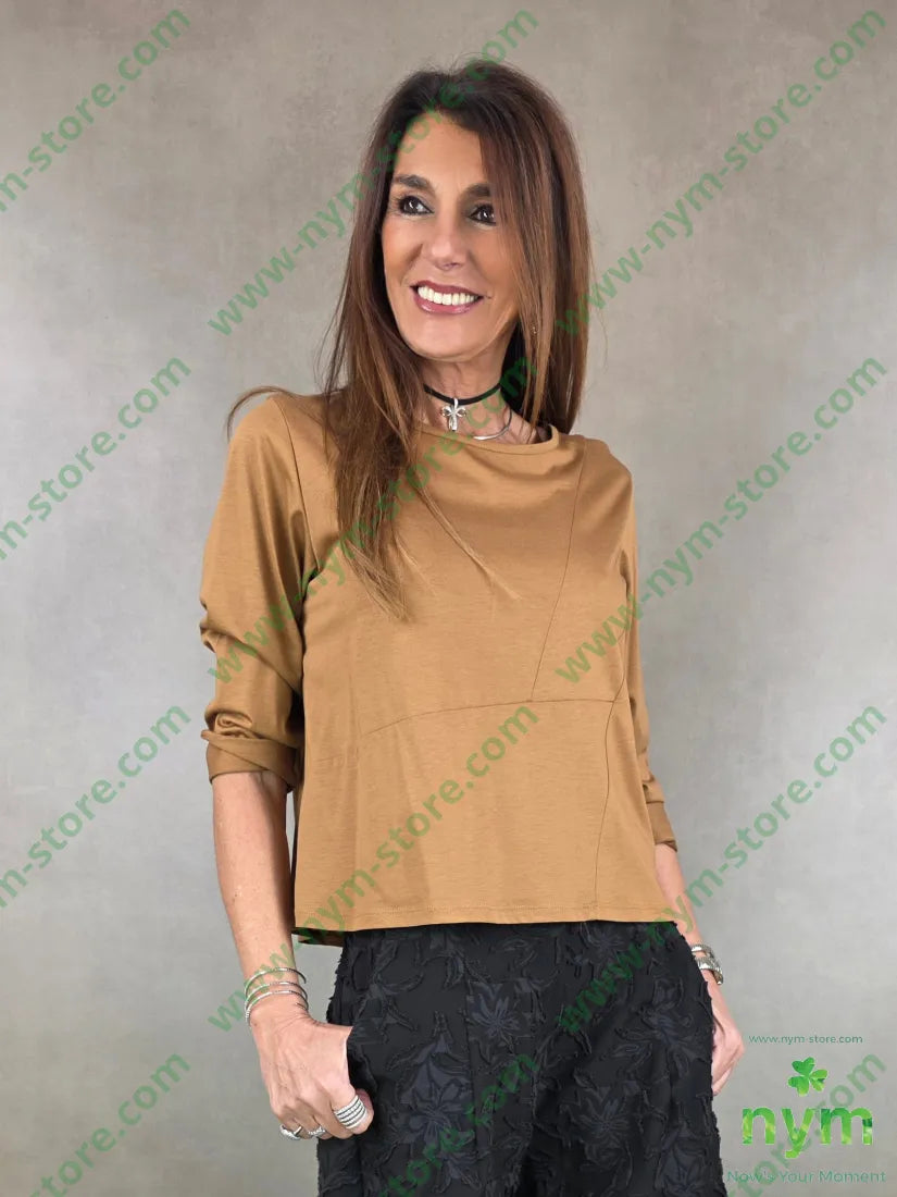 ts modal a scatola 50co50md U / TABACCO / PE26 TSHIRT