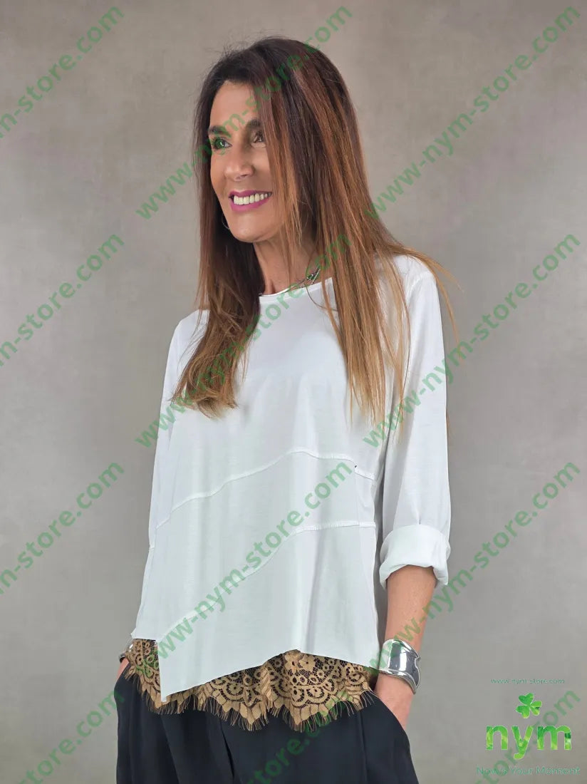 ts modal con cuciture 50co50md U / PANNA / PE26 TSHIRT