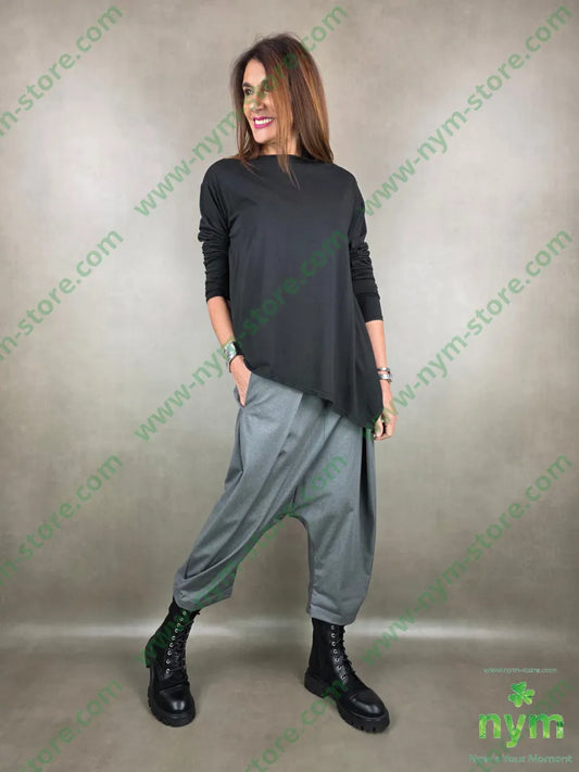 tshirt a barchetta lunga da un lato 100co TSHIRT