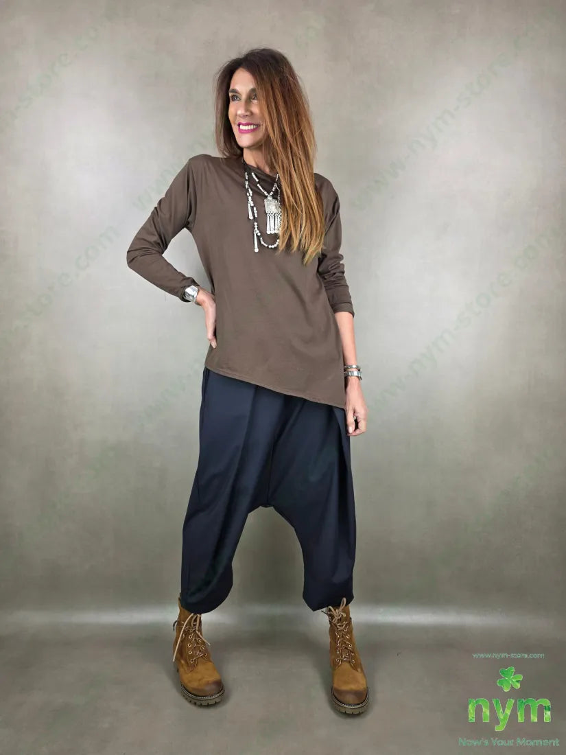 tshirt a barchetta lunga da un lato 100co TSHIRT