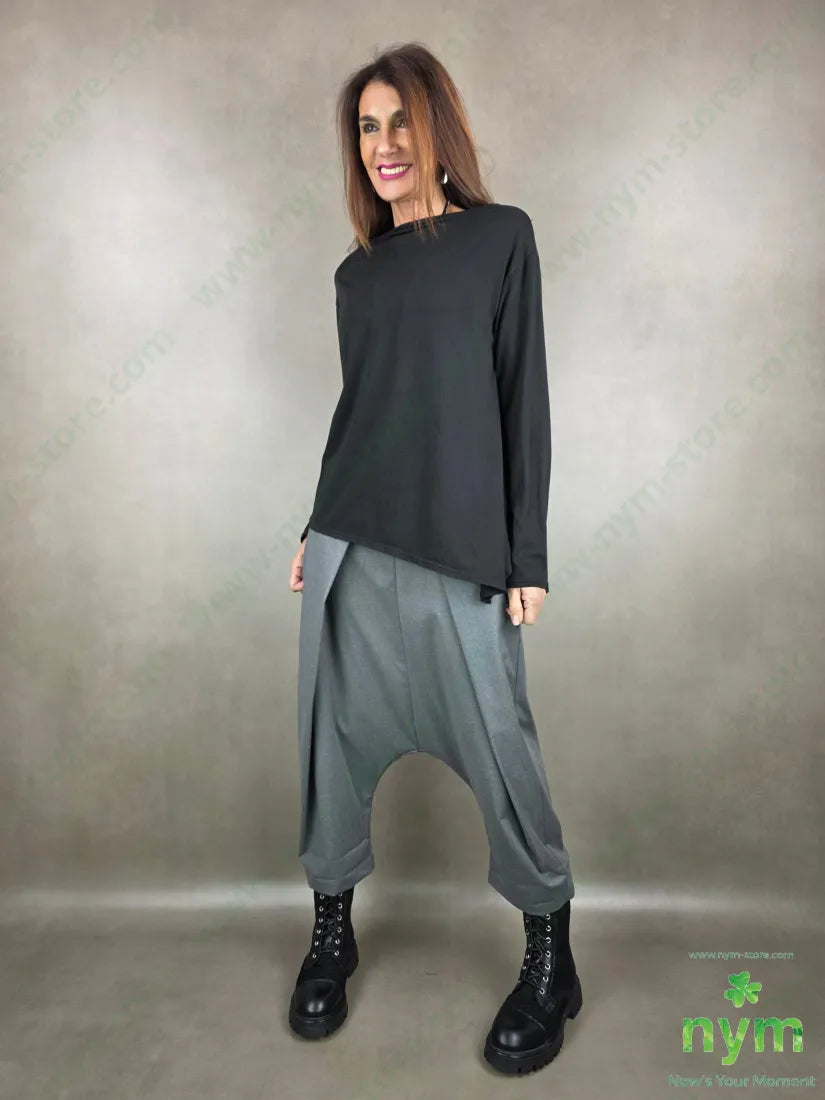 tshirt a barchetta lunga da un lato 100co TSHIRT