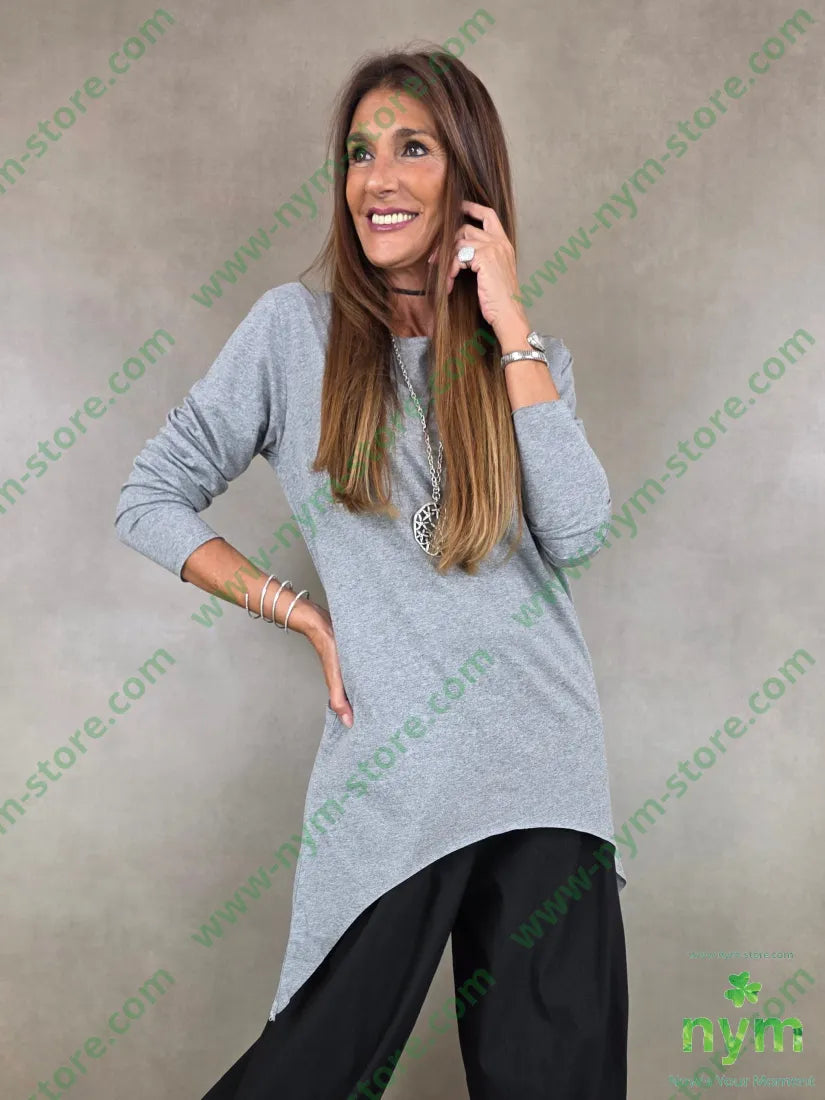 tshirt cotone sorriso fondo - U / ANTRACITE / AI26 - TSHIRT