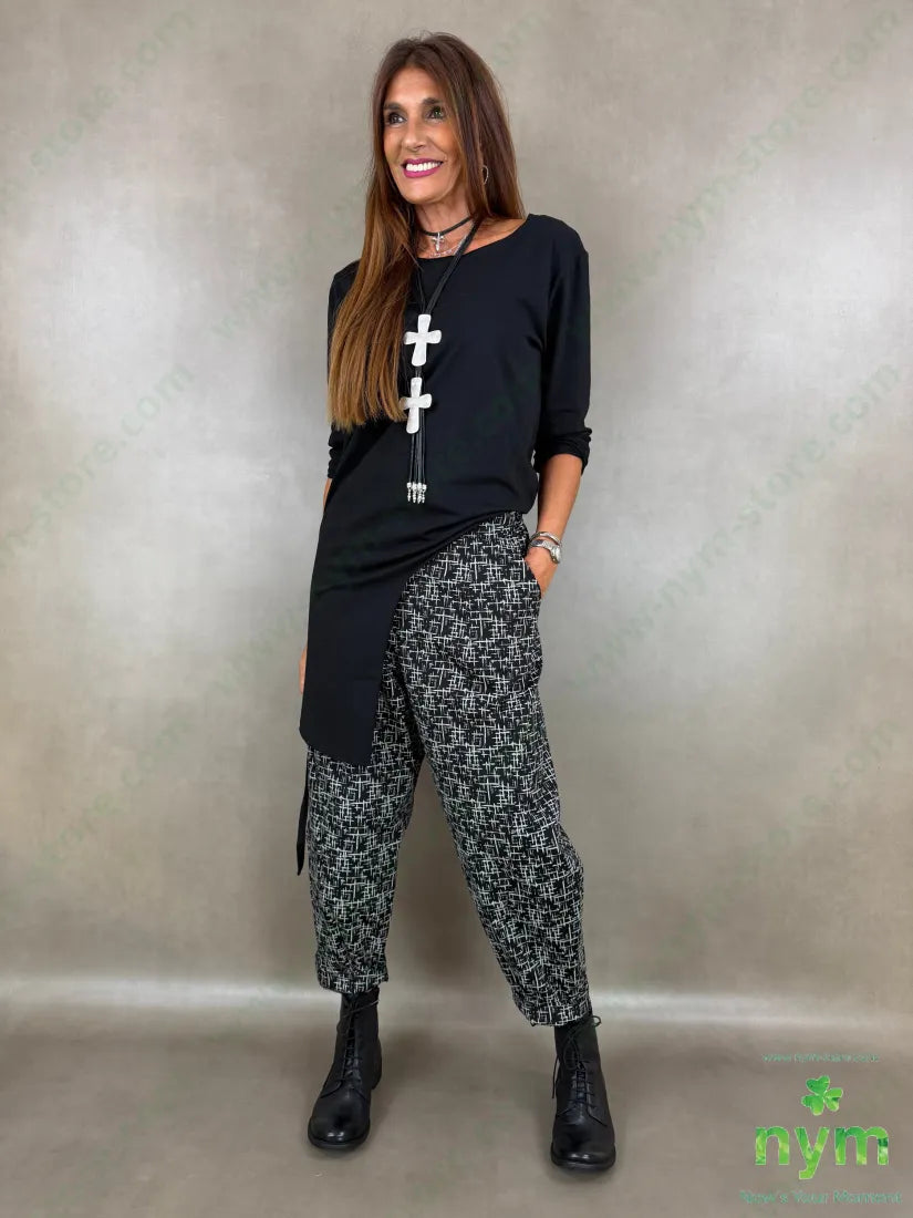 tshirt in cotone fondo asimmetrico - TSHIRT