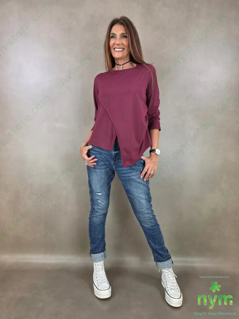 tshirt spacco bordato 95co5ea - TSHIRT