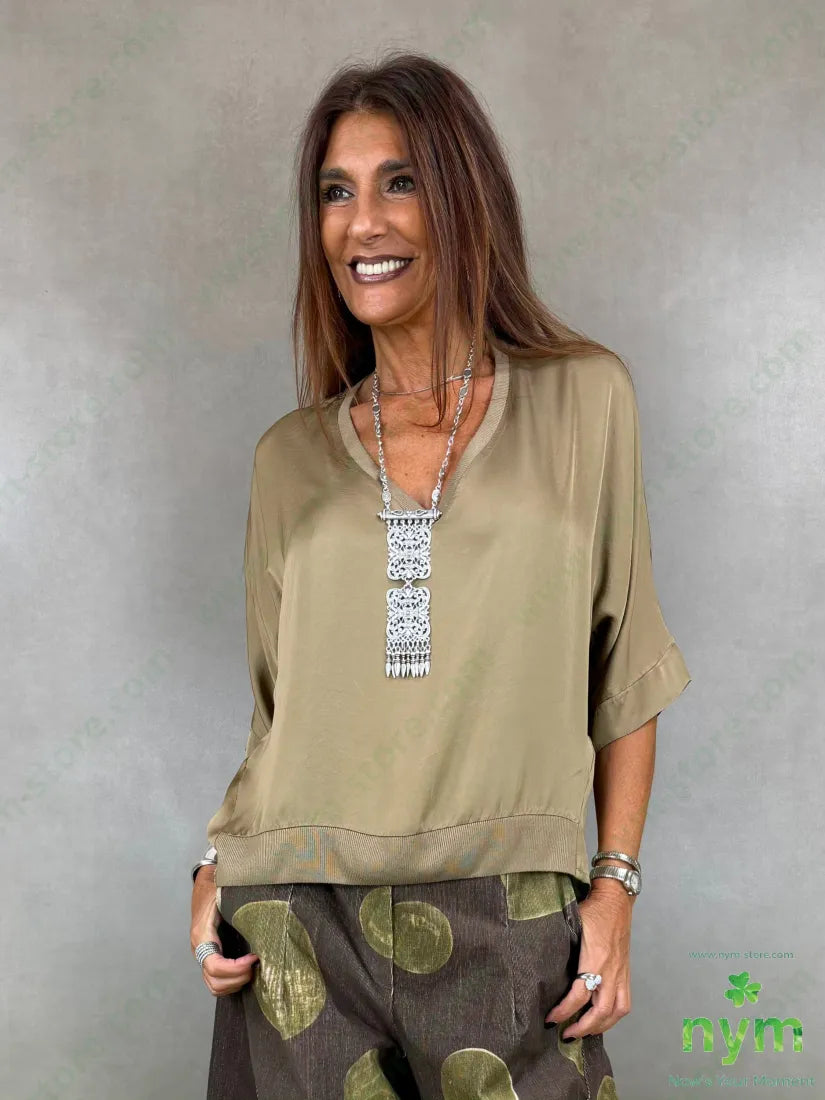 tunica bordi costina 100vi - U / CAMMELLO / AI26 - CAMICIA