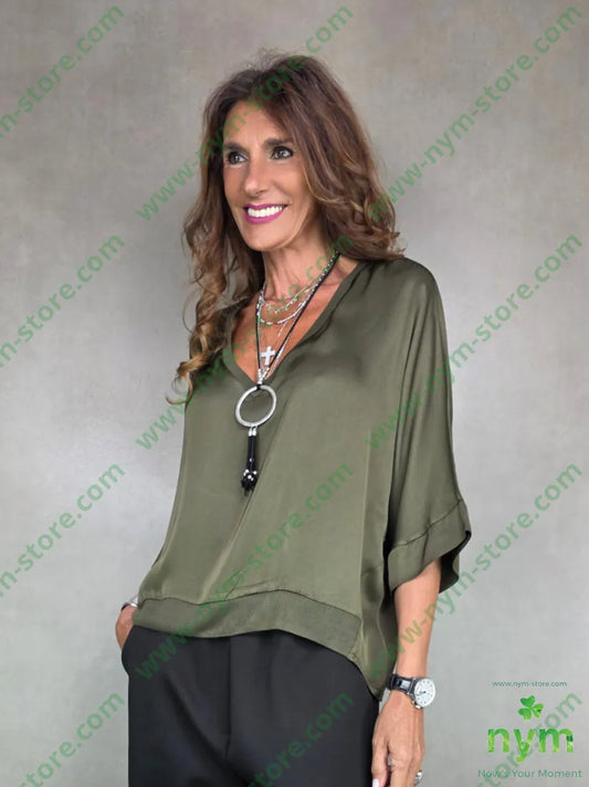 tunica bordi costina 100vi U / MILITARE / AI25 CAMICIA