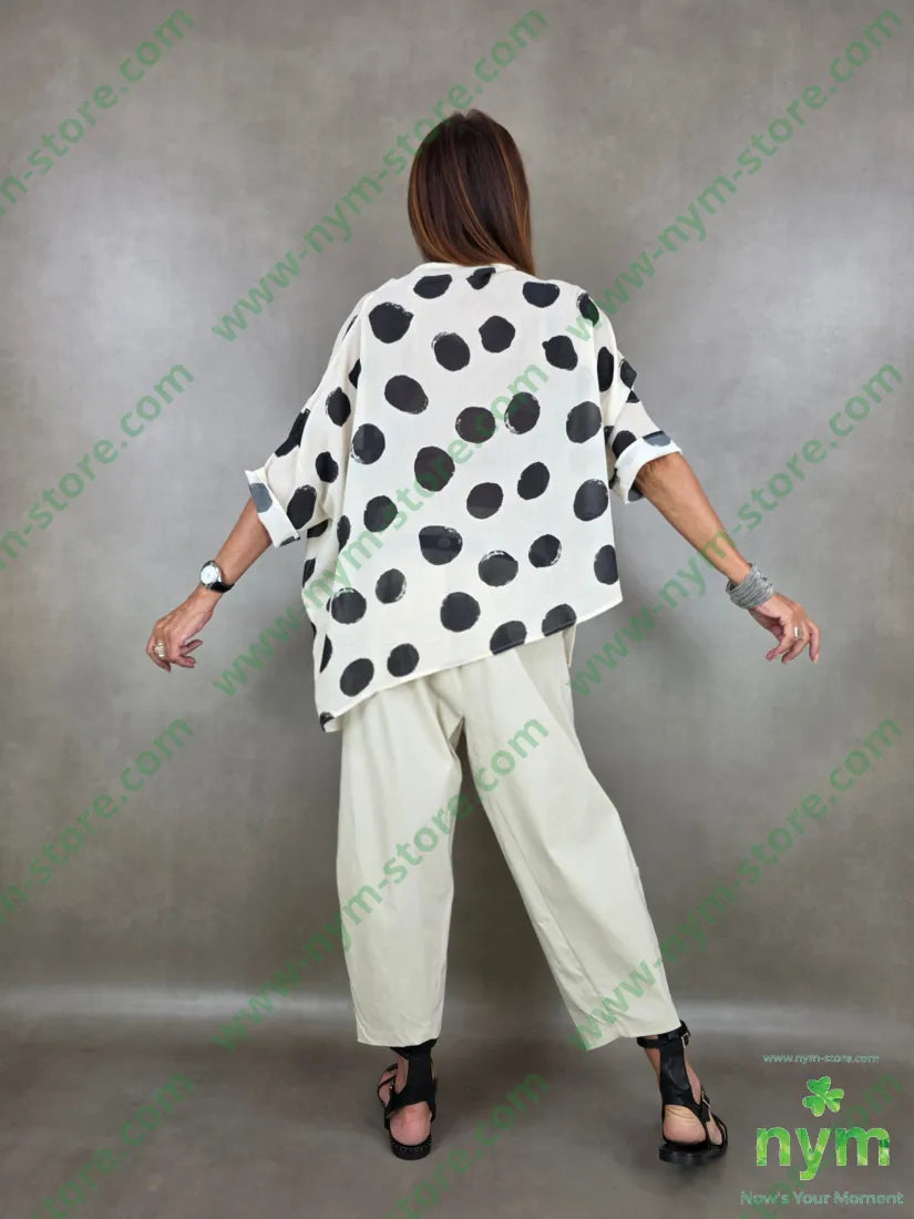 tunica con pois quadrata 85vi15pa - U / PANNA / PE26 - CAMICIA