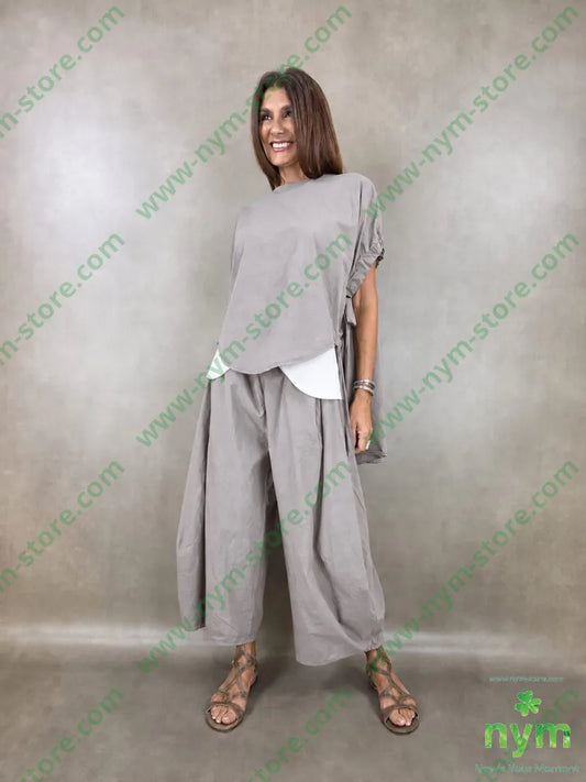 tunica cotone stropicciato elastico manica 100co - CAMICIA