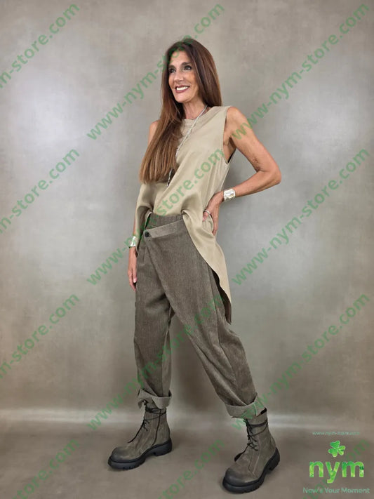 tunica di viscosa scollata dietro 77vi23li - CAMICIA