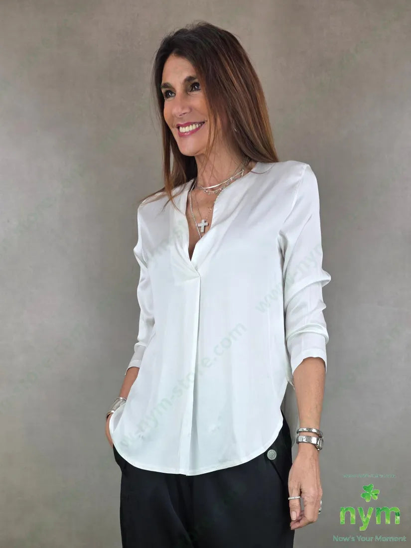 tunica kaftano elastan 96vi4ea 1 / BIANCO / PE26 CAMICIA