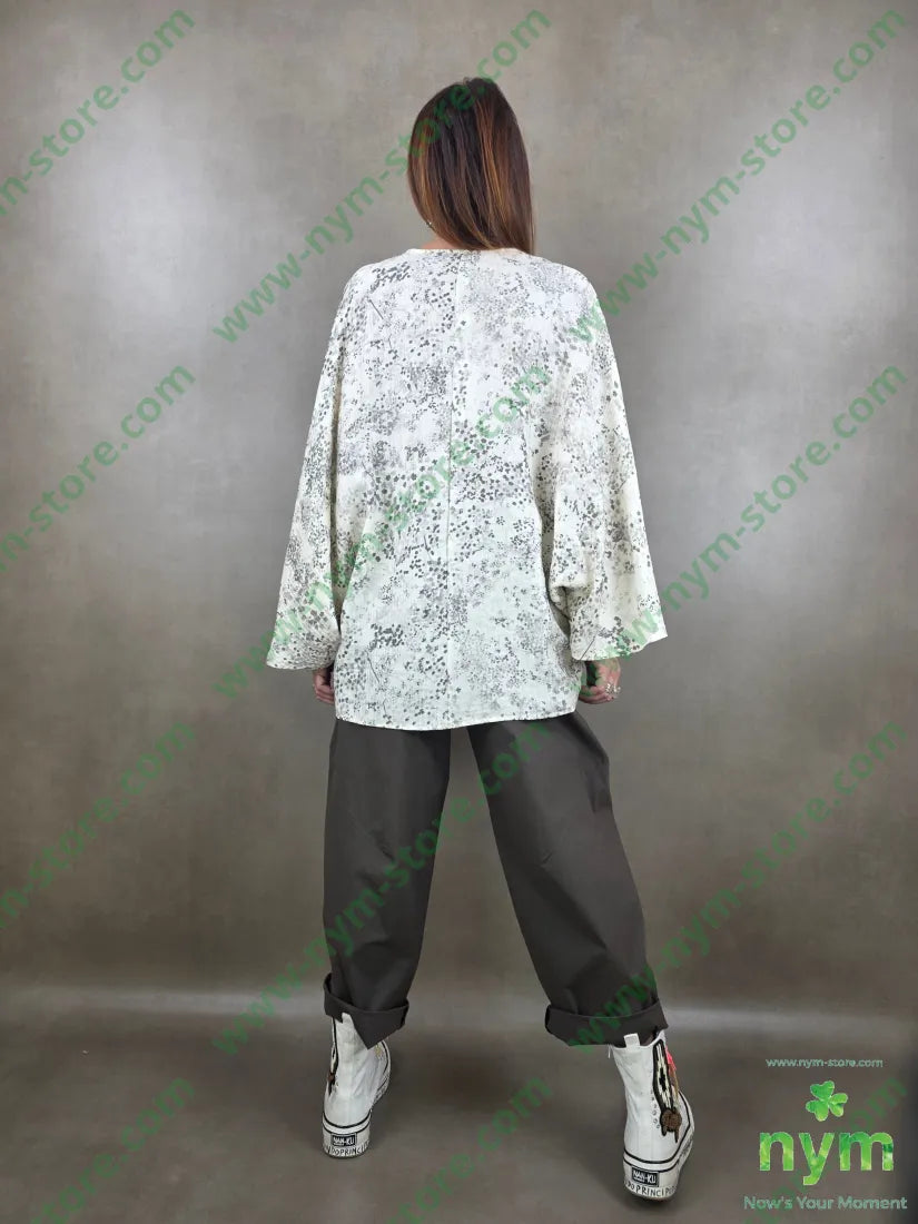 tunica micro fantasia semi goffrata 75vi25pa - CAMICIA