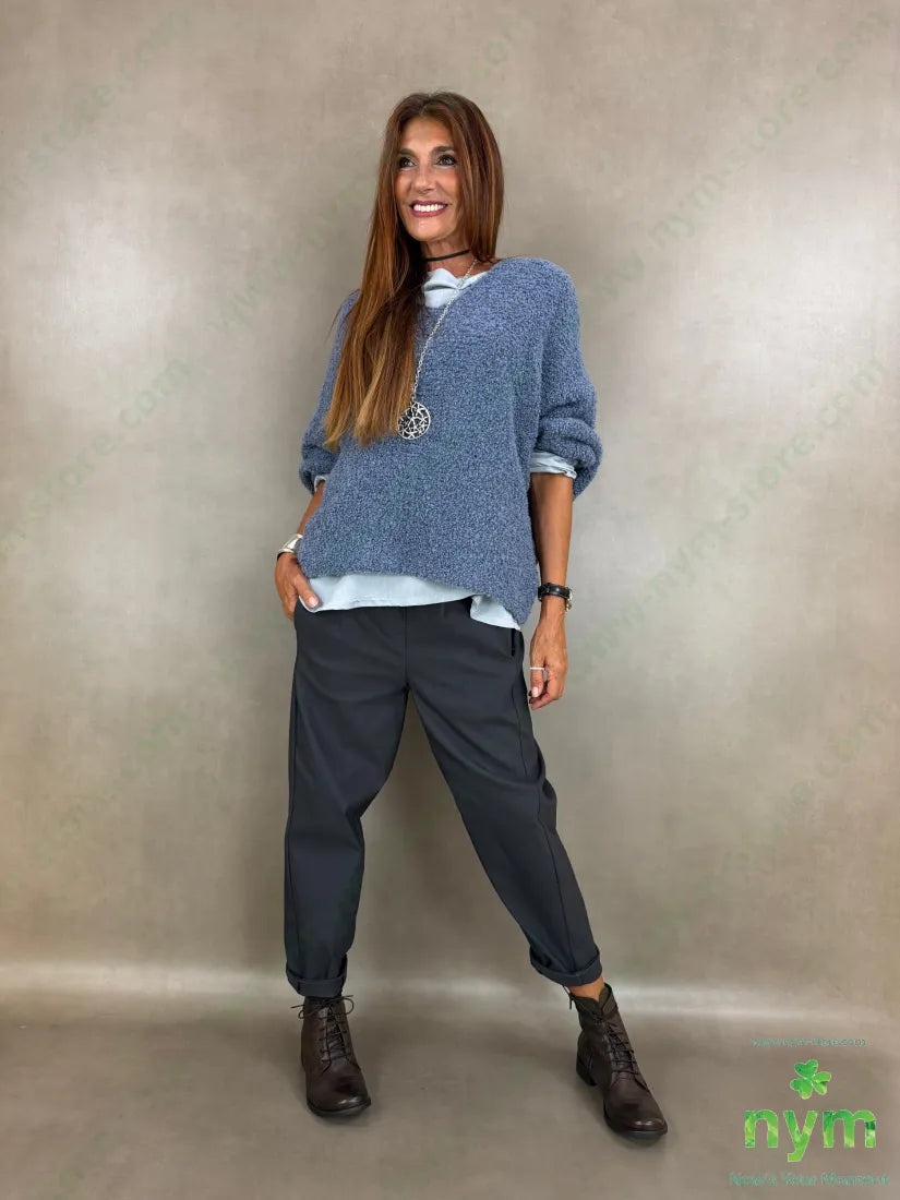 tunica misto lana con due pieghe 77vi13wo10pl - U / PERLA / AI26 - CAMICIA