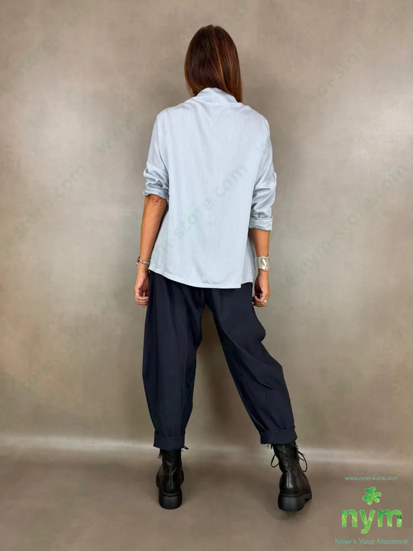 tunica misto lana con due pieghe 77vi13wo10pl - U / PERLA / AI26 - CAMICIA