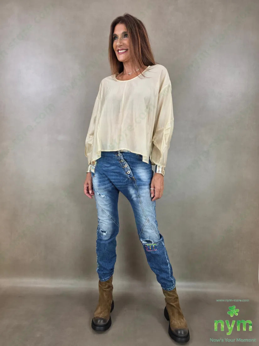tunica motivo manica 85ly15pl - CAMICIA