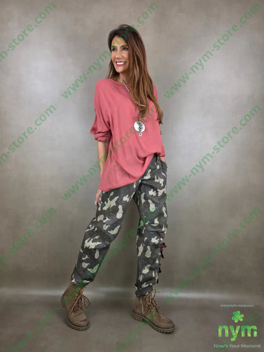 tunica mussola over 80vi20wo U / CORALLO / PE26 CAMICIA