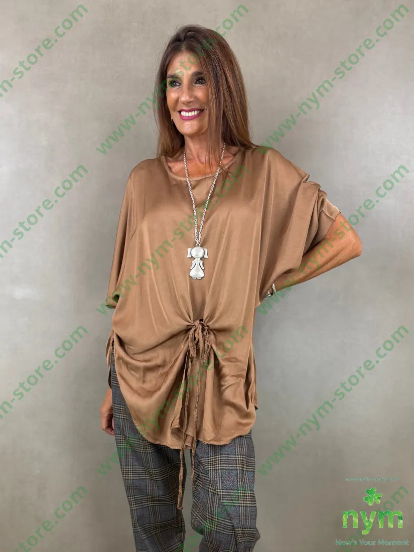 tunica raso aperta fondo 60ry40vi - CAMICIA