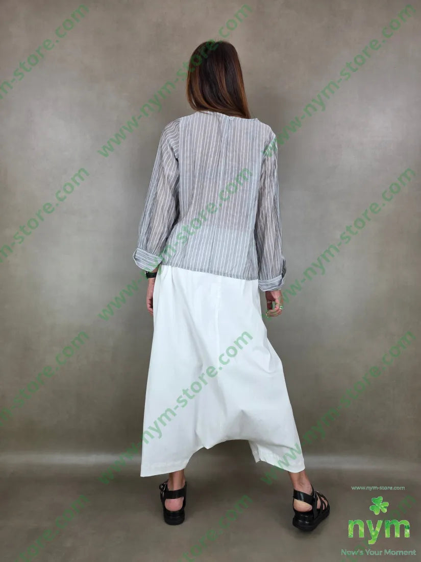 tunica rigata polso camicia 90tc10pl - U / GRIGIO C. / PE26 - CAMICIA