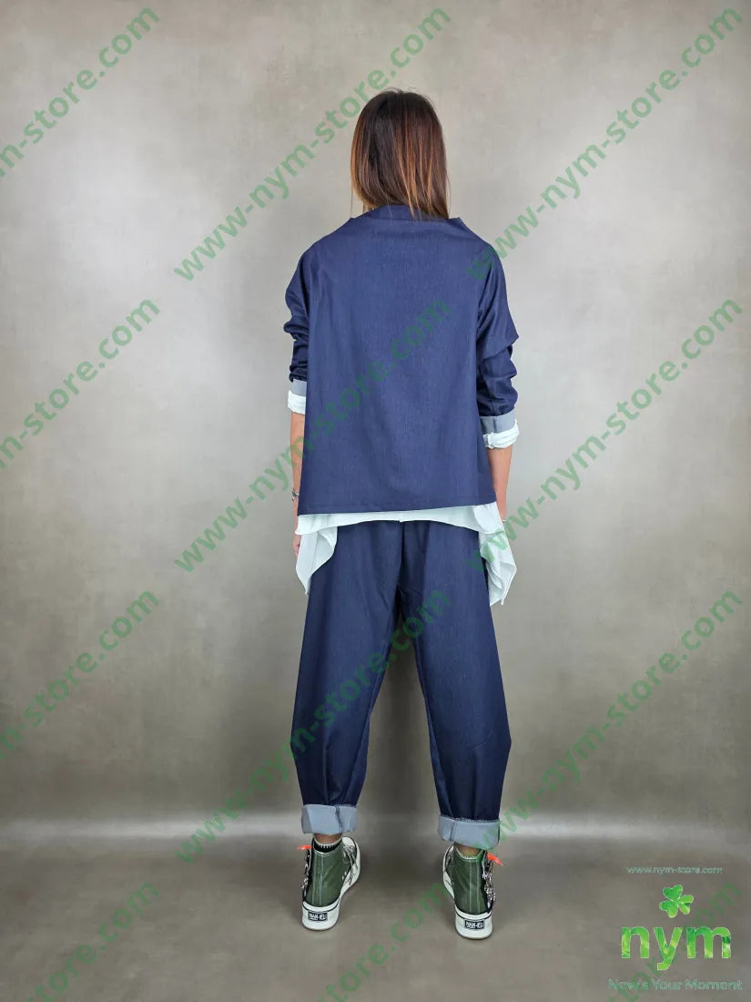 tunica tessuto denim quadrata 79vi19ny2ea U / DENIM / PE26 CAMICIA