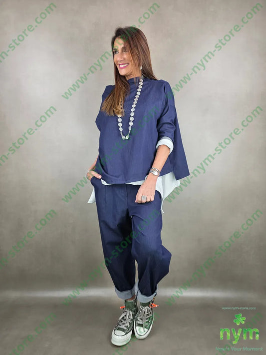 tunica tessuto denim quadrata 79vi19ny2ea U / DENIM / PE26 CAMICIA