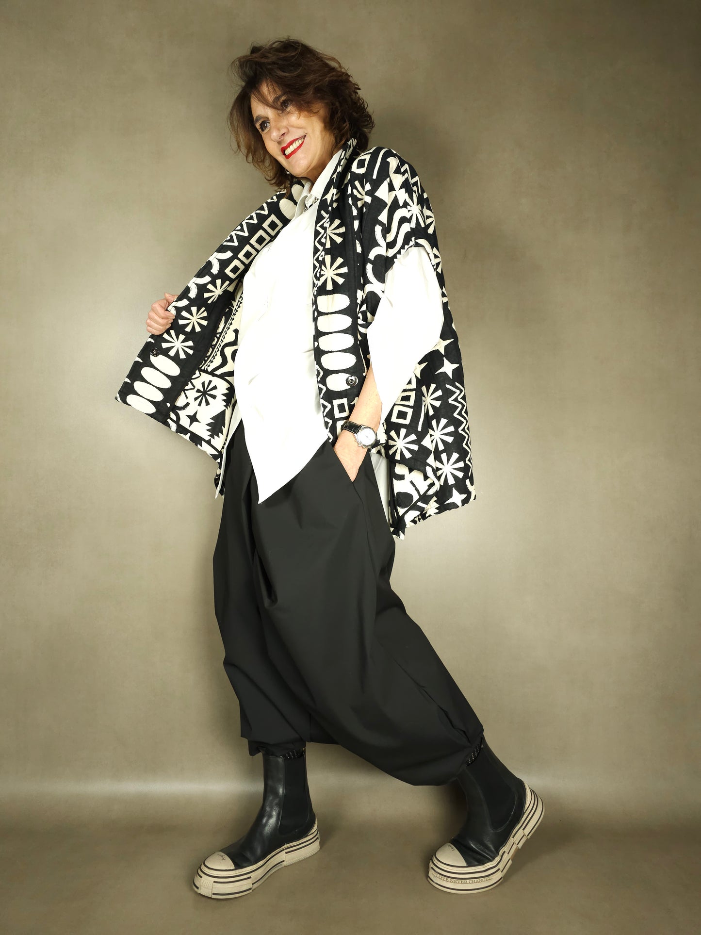chaqueta kimono jacquard 62co38pl