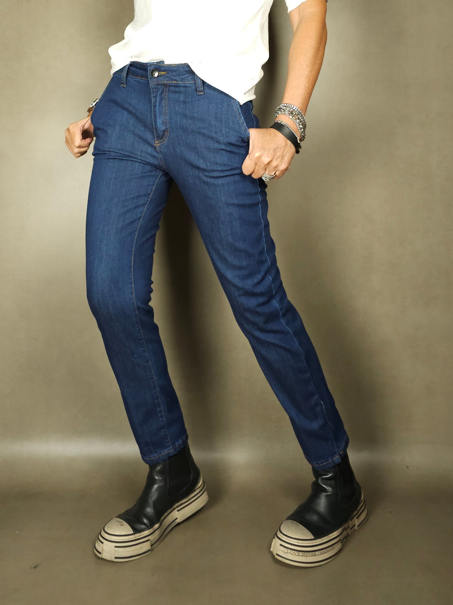 jeans chinos elasticizzato
