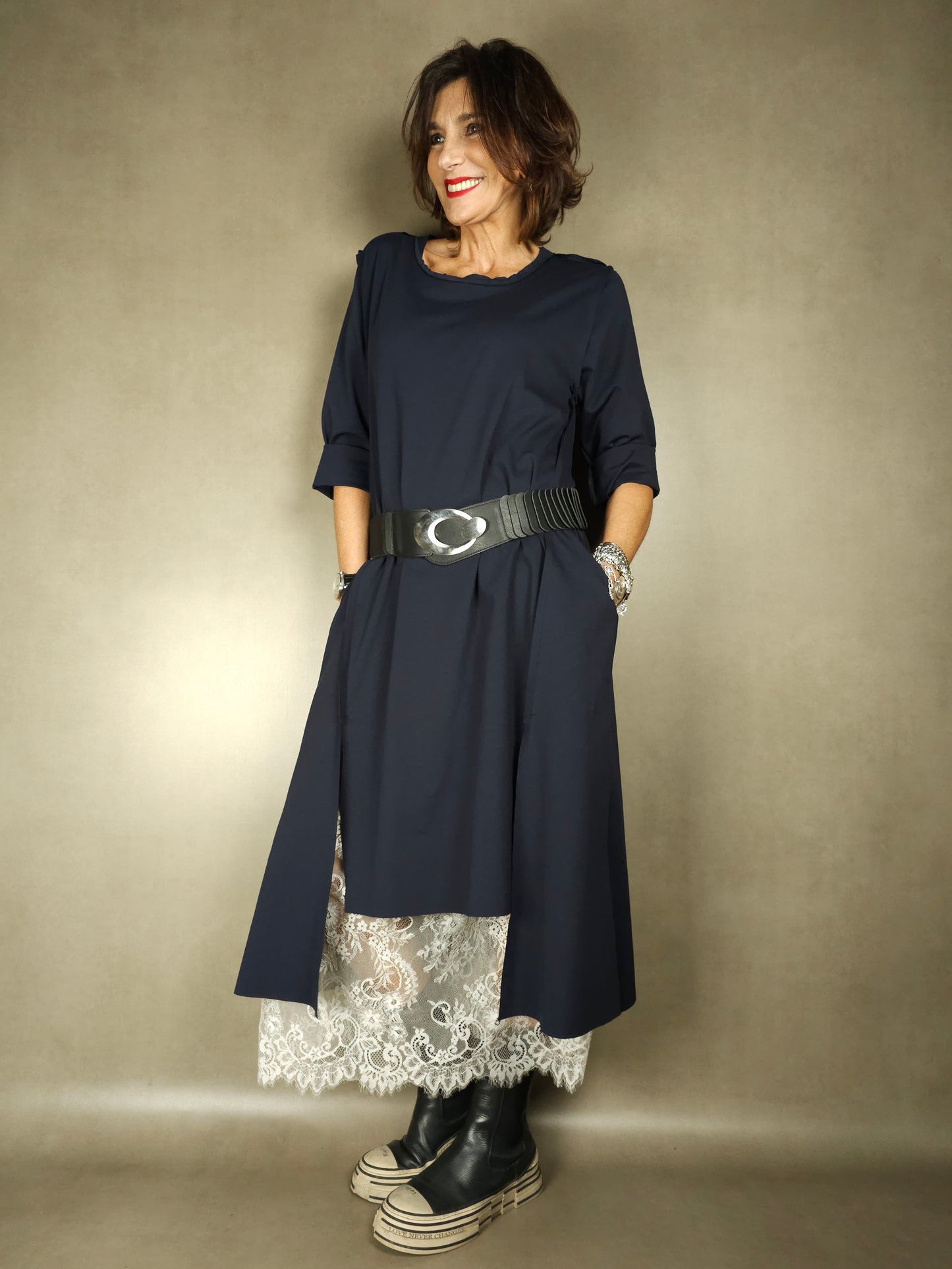 gc dress with two slits stitched inside out 52co40pa8ea