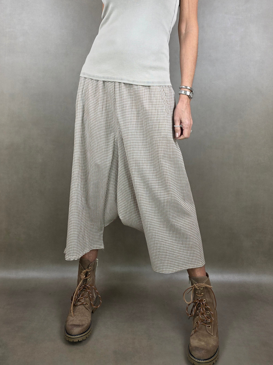 pantagonna tessuto vichy cotone 100co