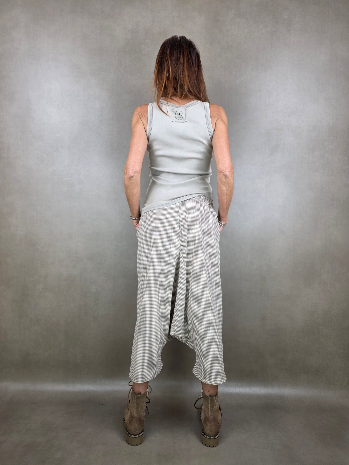 pantagonna tessuto vichy cotone 100co