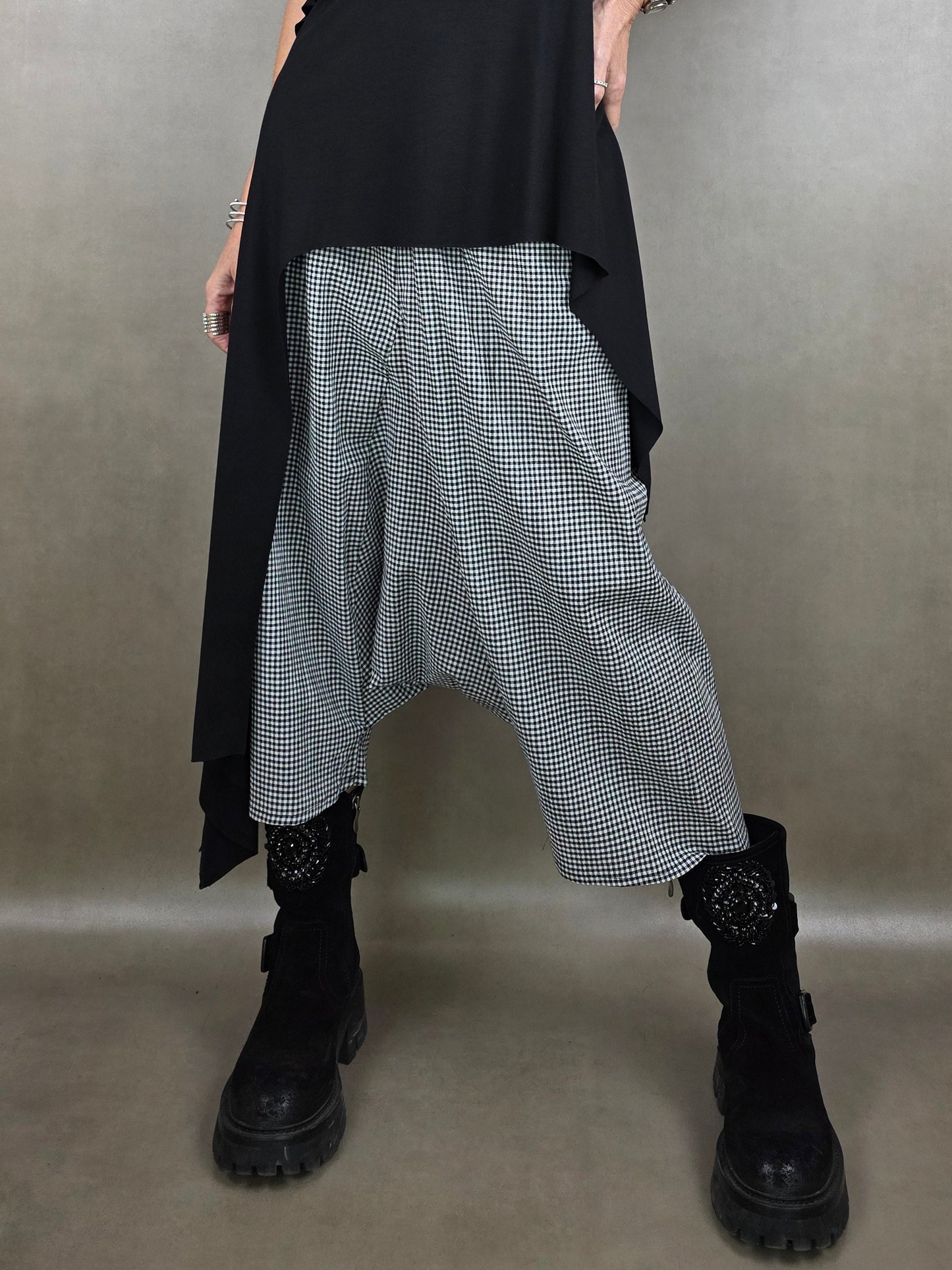 pantagonna tessuto vichy cotone 100co