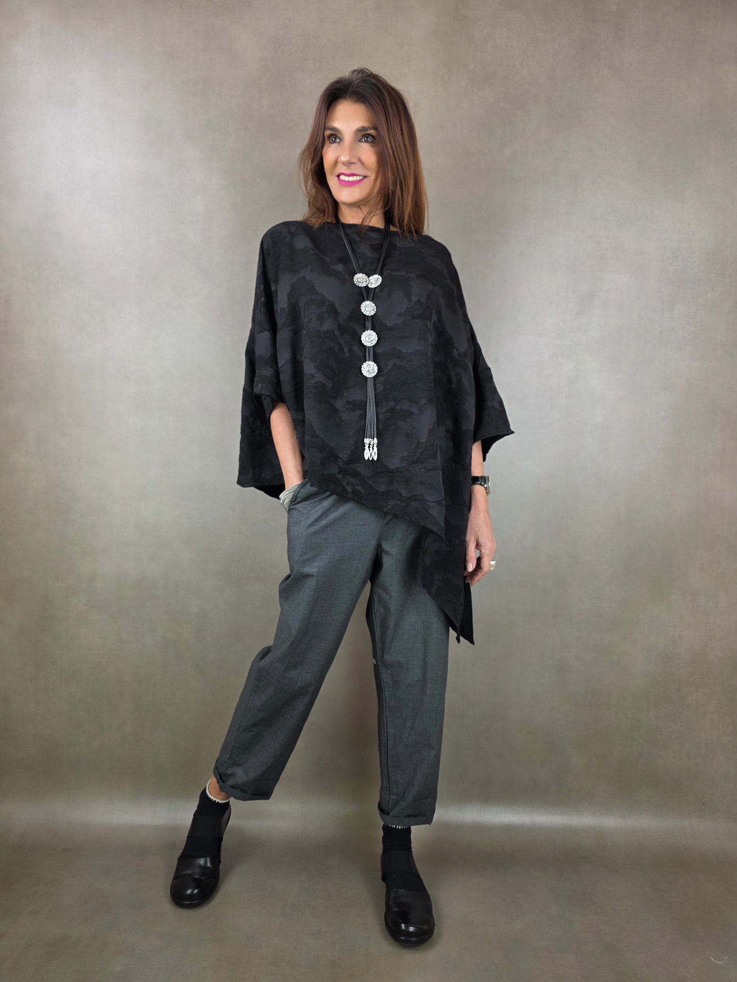 super-over tunic with one slit cloud fabric 70vi15li15ny