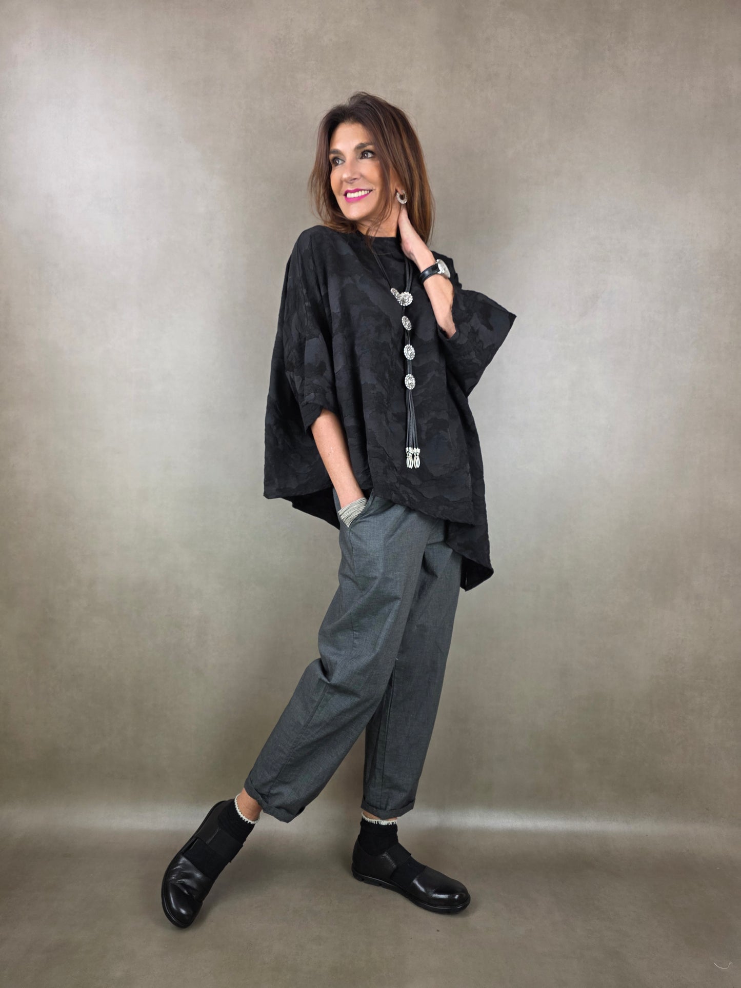 super-over tunic with one slit cloud fabric 70vi15li15ny