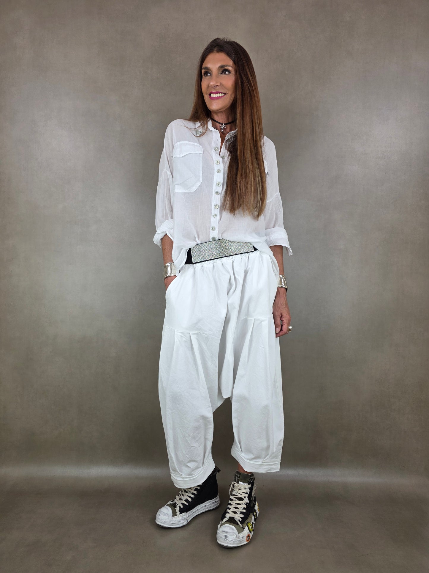 multibutton muslin shirt 100% cotton