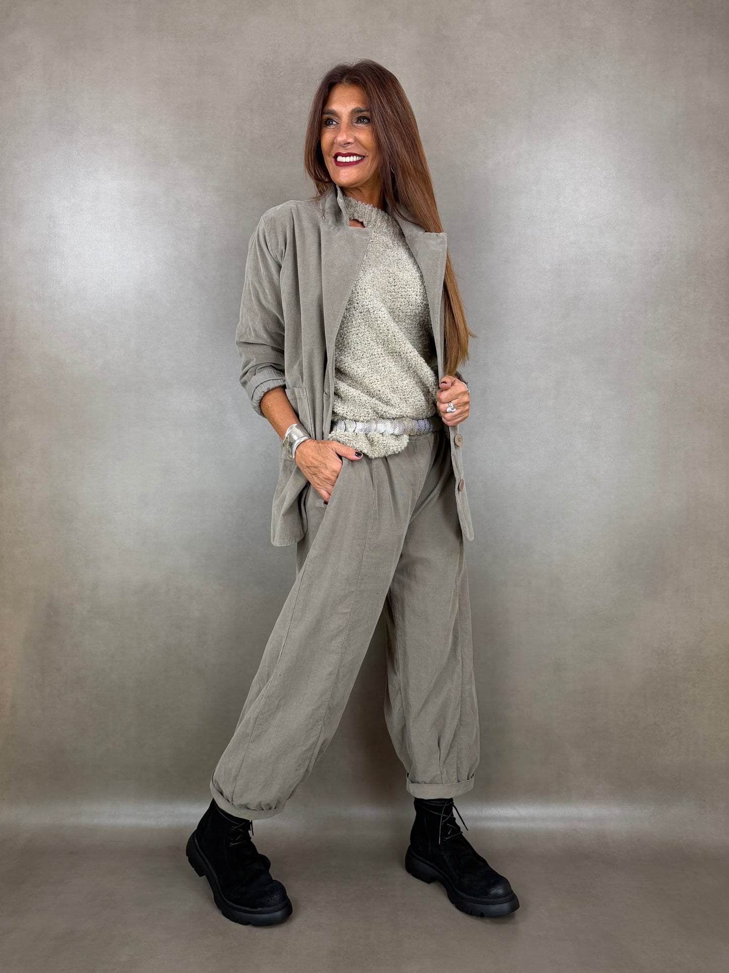 pantalone velluto costina polso 100co