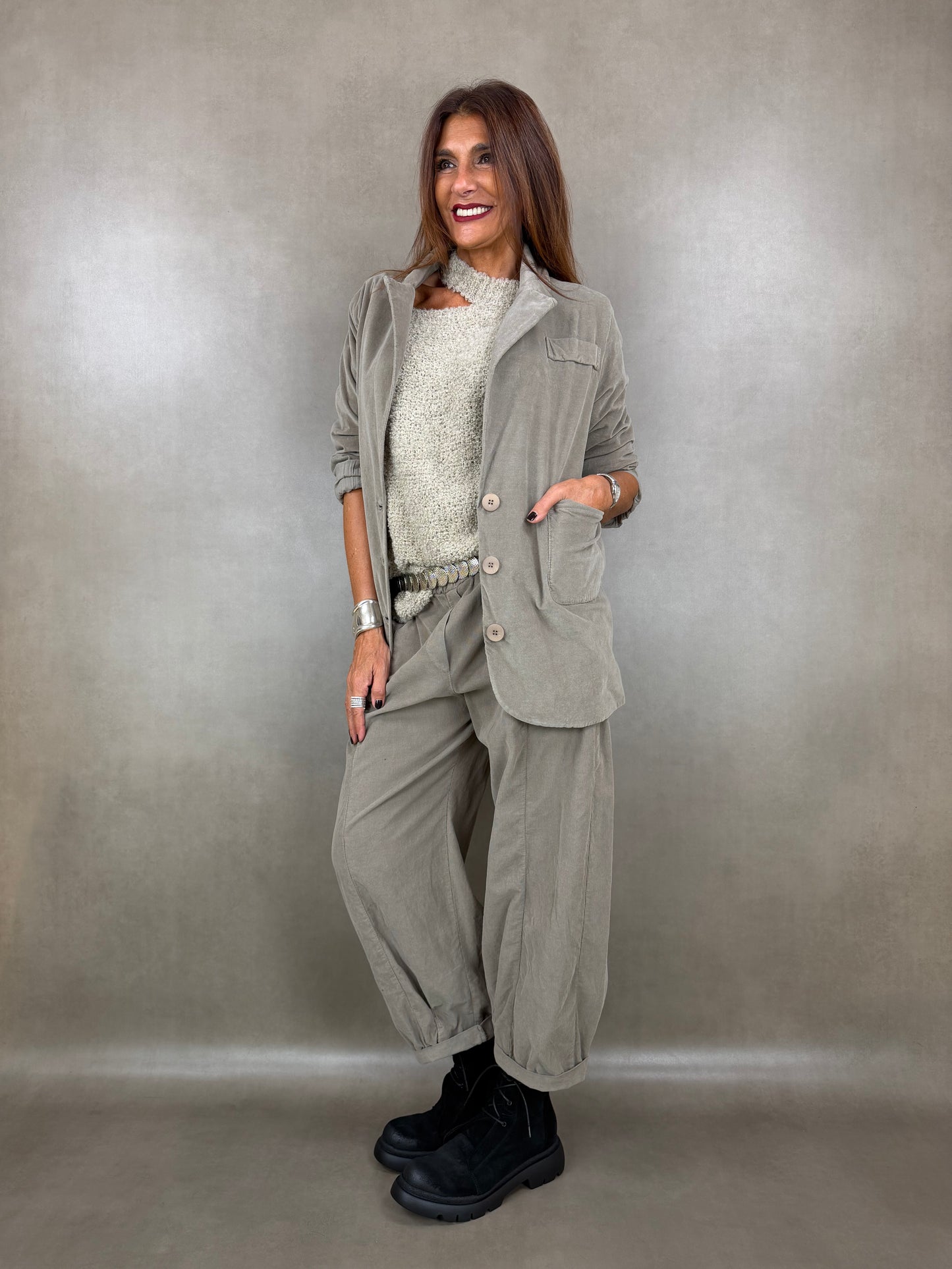 pantalone velluto costina polso 100co